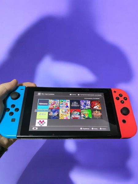 Прошитая портативная консоль Nintendo Switch 128 ГБ (чипованная) + 10 игр, Гарантия 22111 фото