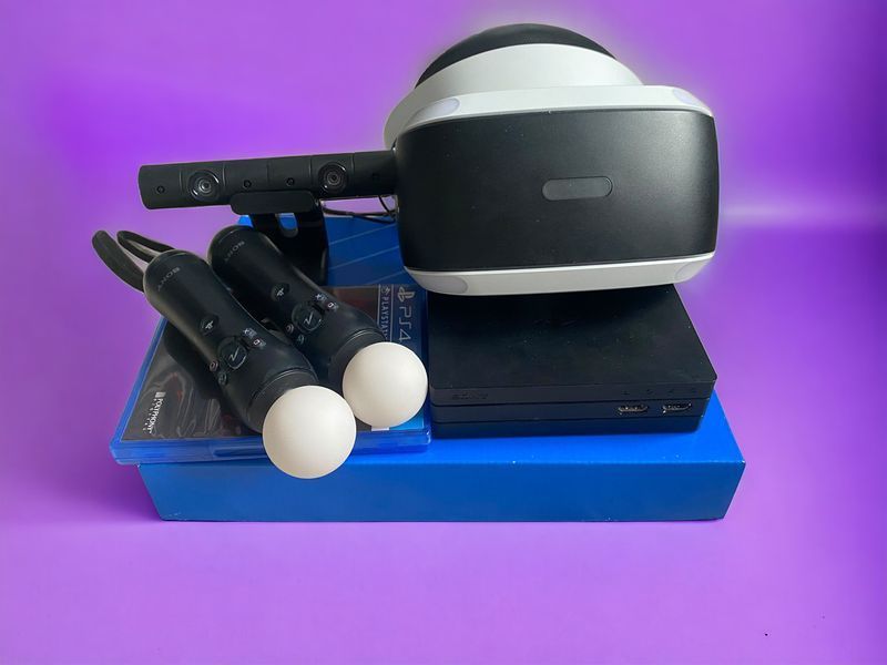 Окуляри віртуальної реальності PlayStation VR (V2) + контролери Move + гра 2214177527 фото